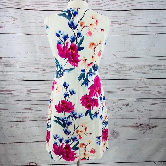 Land's End floral sheath dress knit with pockets - Picture 8 of 14